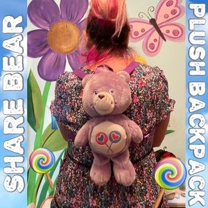 2003 Care Bears’ Share Bear Plush Backpack